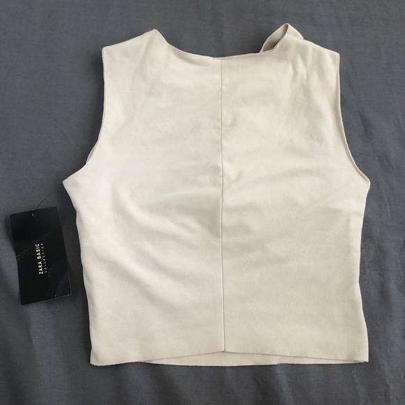 Zara suede Crop Top - Picture 5 of 7